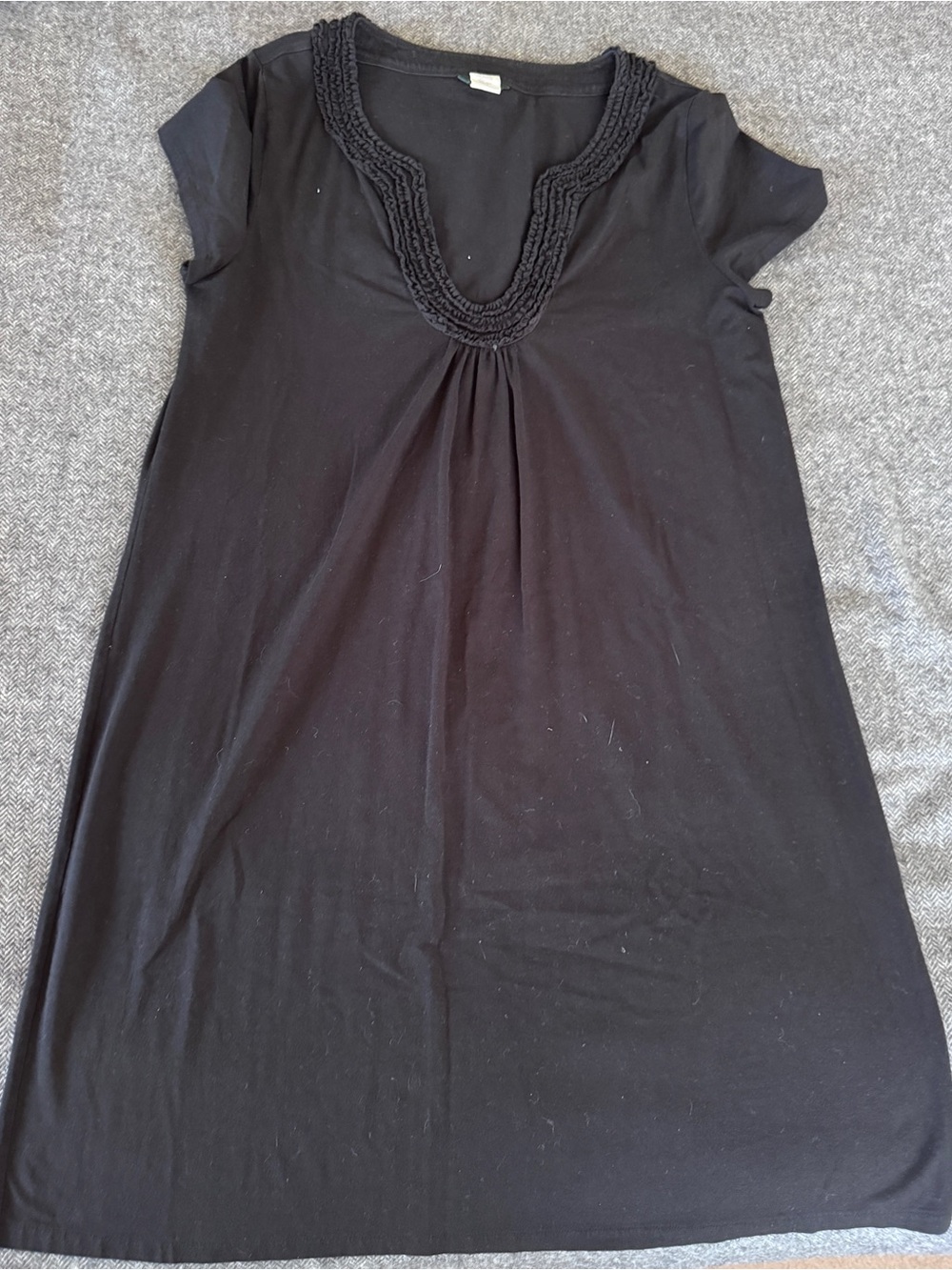 J. Crew Black Cap Sleeve dress